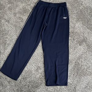 Umbro Navy Joggers with White Trim